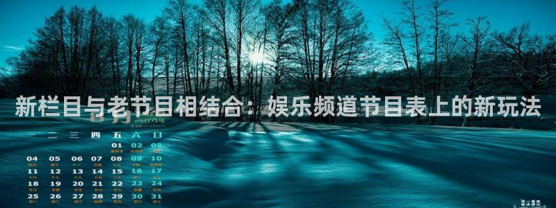 意昂2登录：新栏目与老节目相结合：娱乐频道节目表上的新玩法